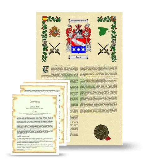Lucà Armorial History and Symbolism package