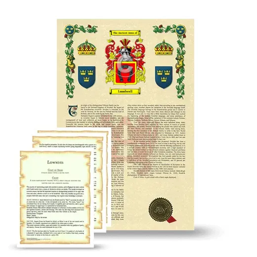 Lundwall Armorial History and Symbolism package