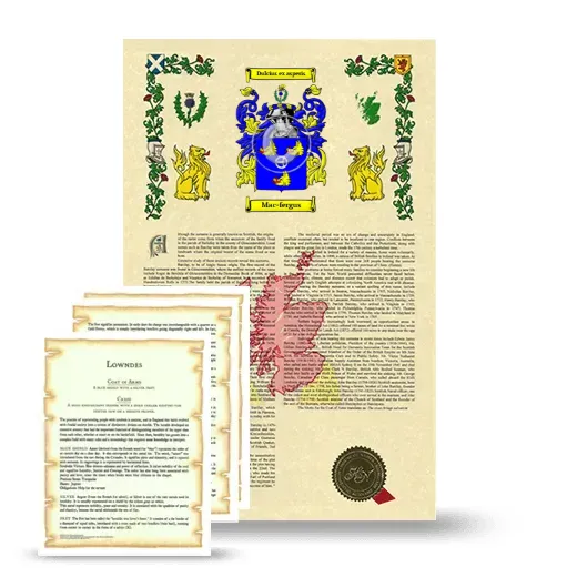 Mac-fergus Armorial History and Symbolism package