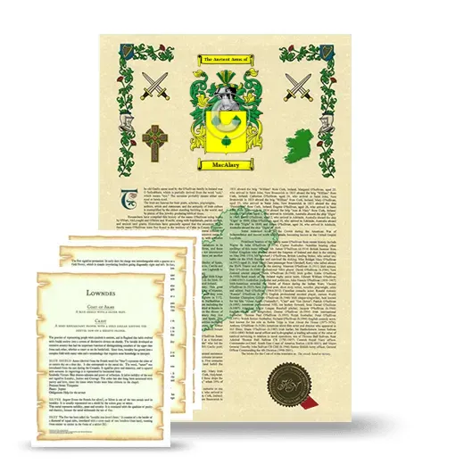 MacAlary Armorial History and Symbolism package