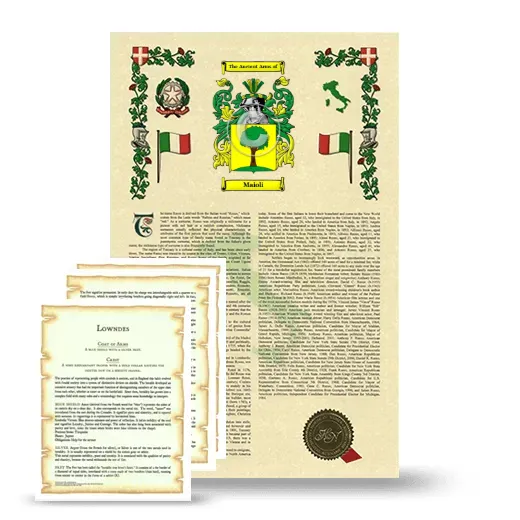 Maioli Armorial History and Symbolism package