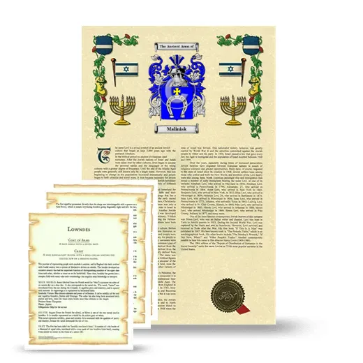 Maliniak Armorial History and Symbolism package