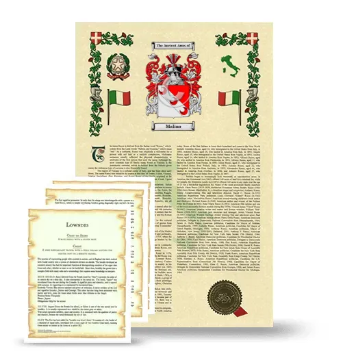 Malino Armorial History and Symbolism package