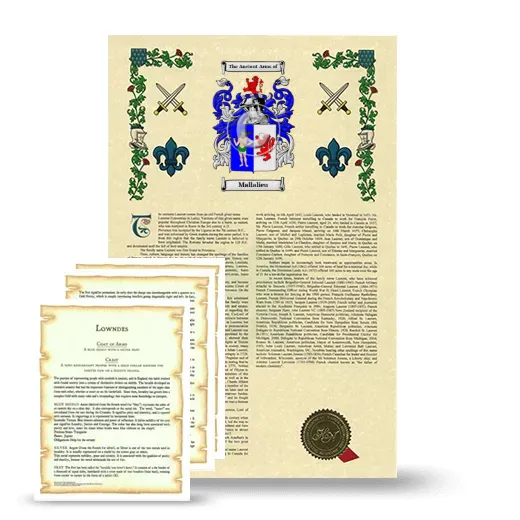 Mallalieu Armorial History and Symbolism package
