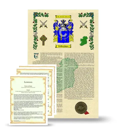 Malloughgny Armorial History and Symbolism package