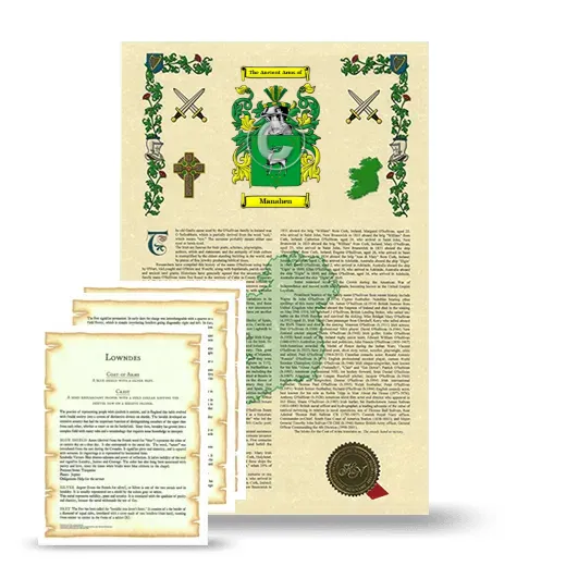 Manahen Armorial History and Symbolism package
