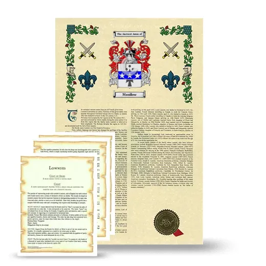 Manilow Armorial History and Symbolism package