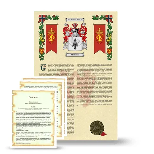 Manson Armorial History and Symbolism package