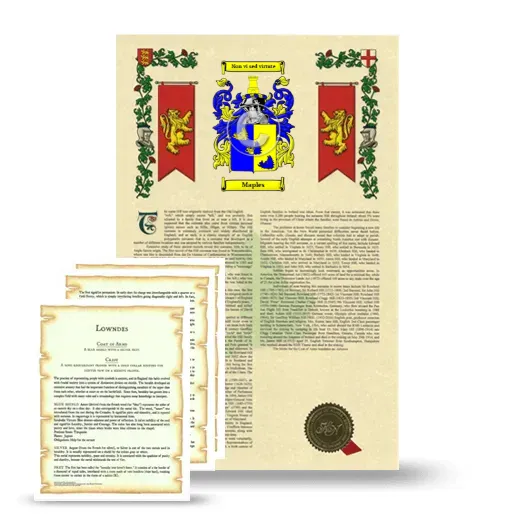Maples Armorial History and Symbolism package