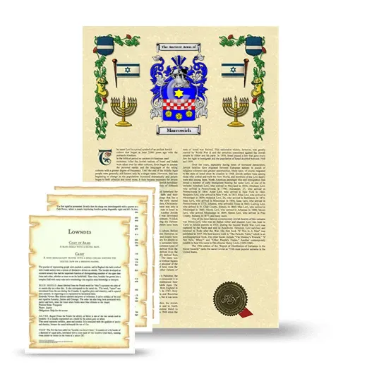 Marcowich Armorial History and Symbolism package