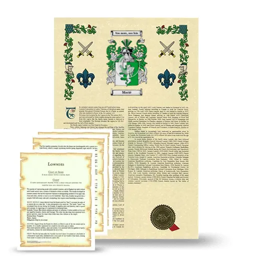 Marié Armorial History and Symbolism package