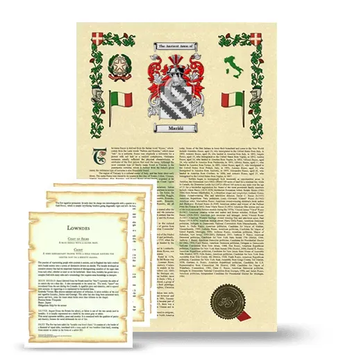 Mariñi Armorial History and Symbolism package
