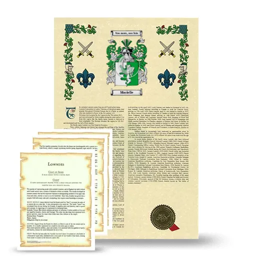 Marielle Armorial History and Symbolism package