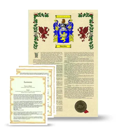 Marriday Armorial History and Symbolism package