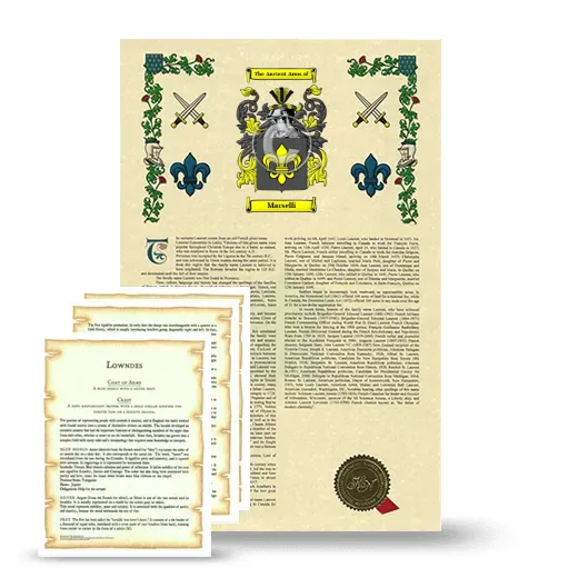 Marselli Armorial History and Symbolism package