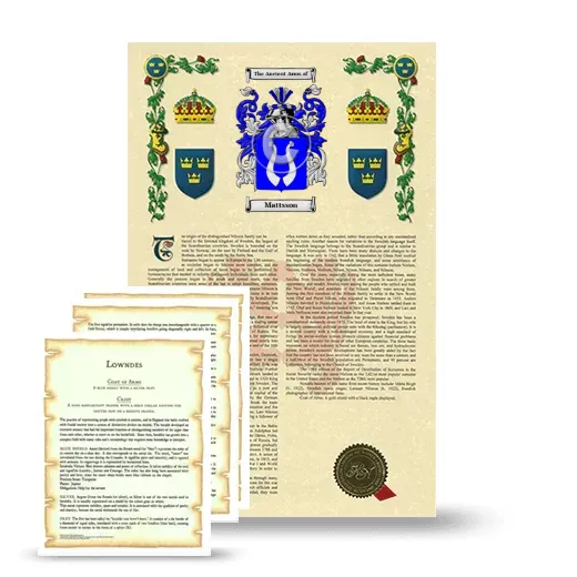 Mattsson Armorial History and Symbolism package