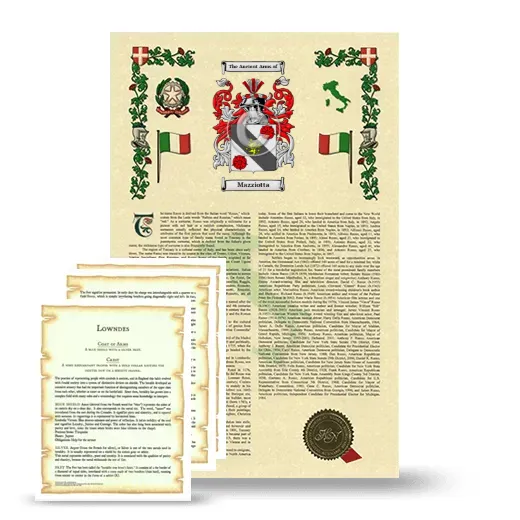 Mazziotta Armorial History and Symbolism package