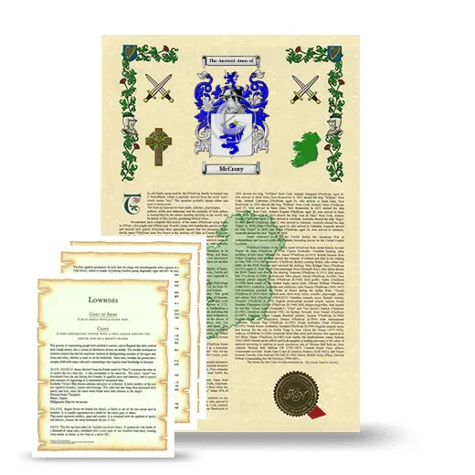 McCrory Armorial History and Symbolism package