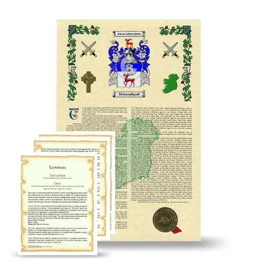 McLanahynd Armorial History and Symbolism package