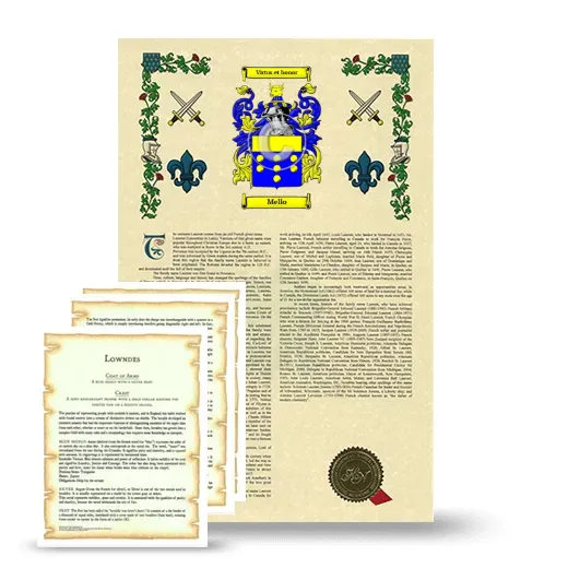 Mello Armorial History and Symbolism package