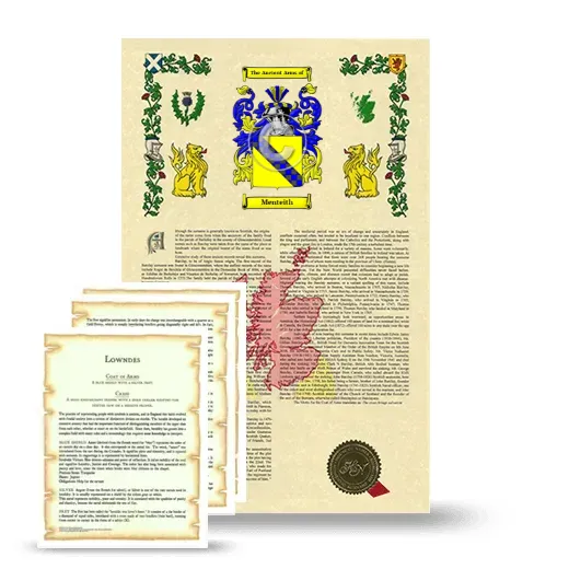 Menteith Armorial History and Symbolism package