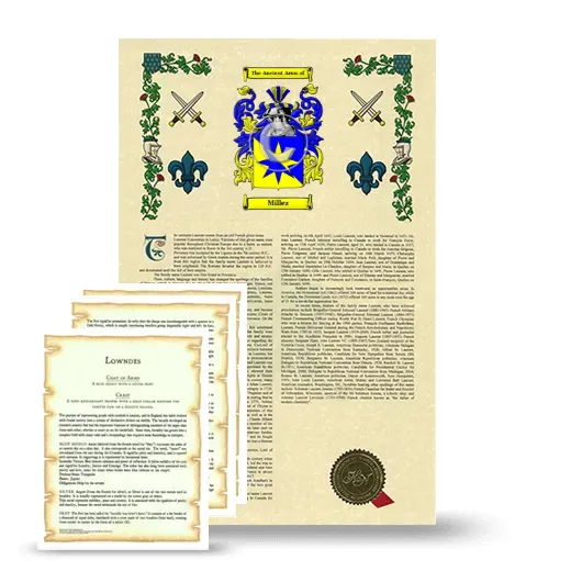 Millez Armorial History and Symbolism package