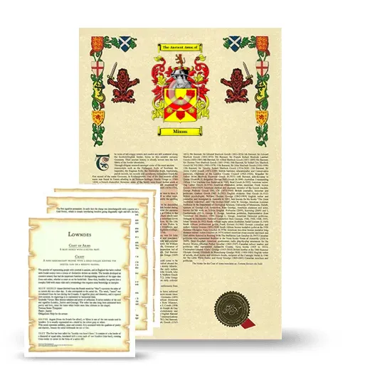 Mixon Armorial History and Symbolism package