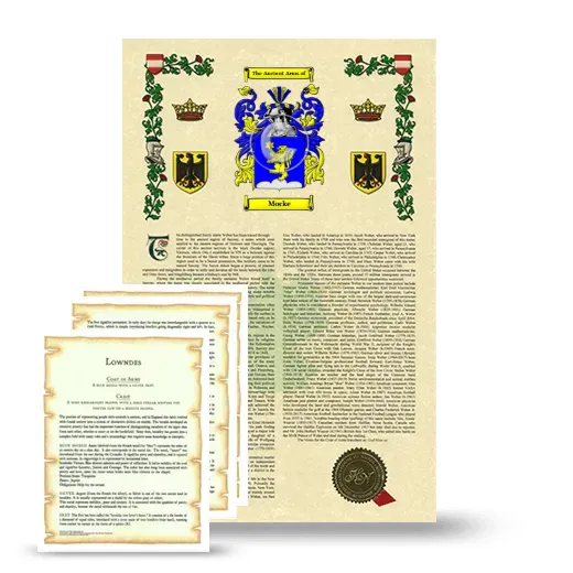 Mocke Armorial History and Symbolism package