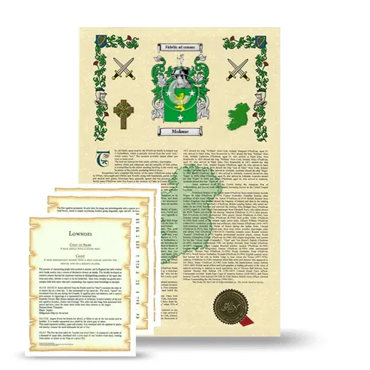 Molone Armorial History and Symbolism package