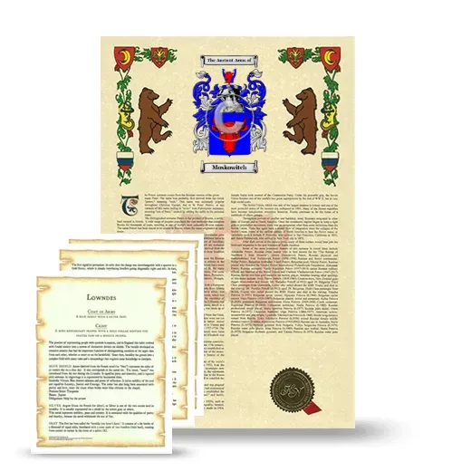 Moskowitch Armorial History and Symbolism package