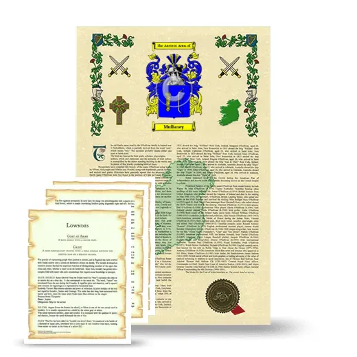 Mullaney Armorial History and Symbolism package
