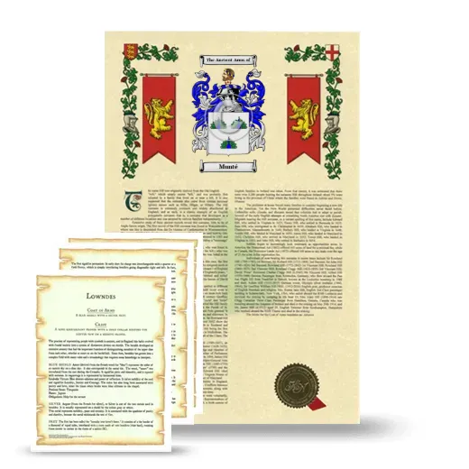 Munté Armorial History and Symbolism package