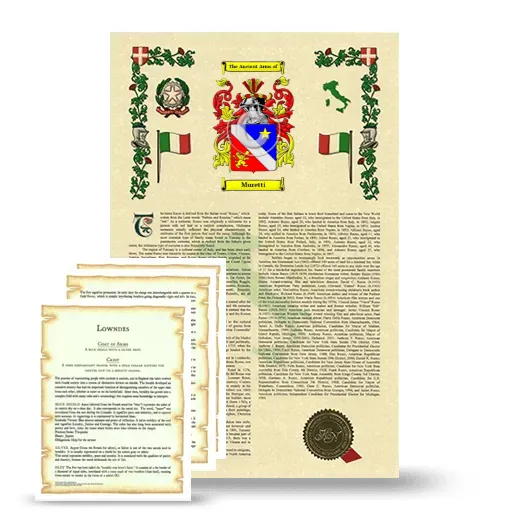 Muretti Armorial History and Symbolism package