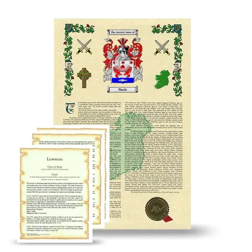 Neals Armorial History and Symbolism package