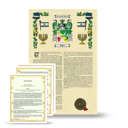 Neiger Armorial History and Symbolism package