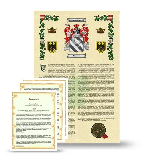 Neyron Armorial History and Symbolism package