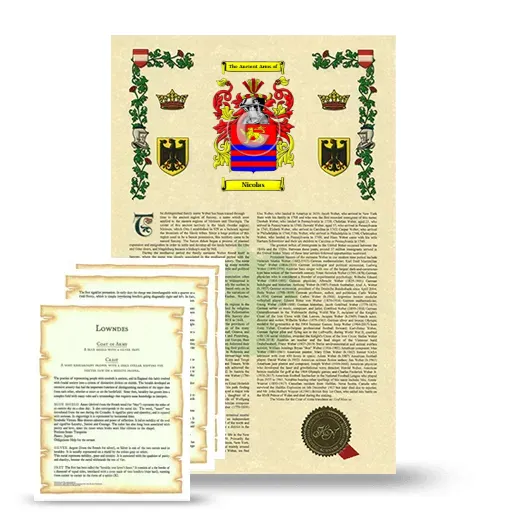 Nicolas Armorial History and Symbolism package