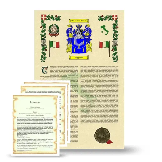 Nigrelli Armorial History and Symbolism package