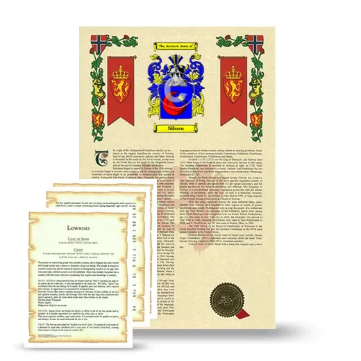 Nilssen Armorial History and Symbolism package