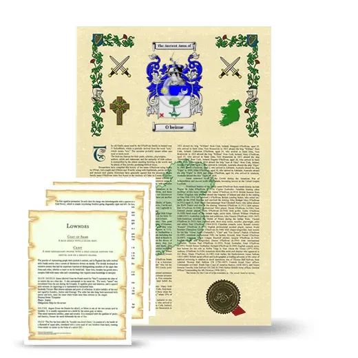 O beirne Armorial History and Symbolism package