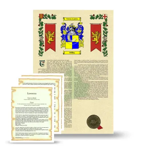 Odday Armorial History and Symbolism package