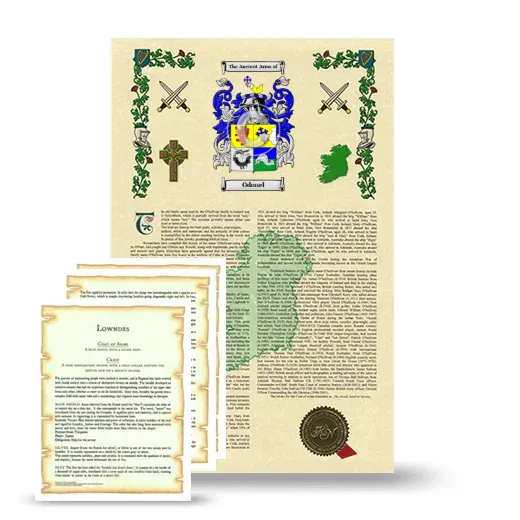 Odonel Armorial History and Symbolism package