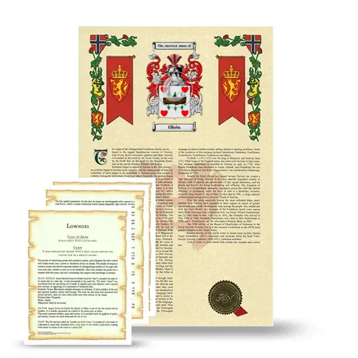 Olsén Armorial History and Symbolism package