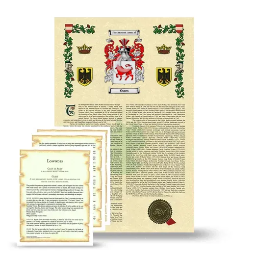 Osses Armorial History and Symbolism package
