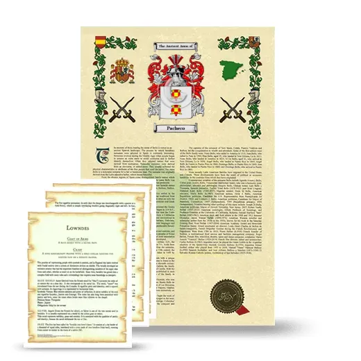 Pacheco Armorial History and Symbolism package