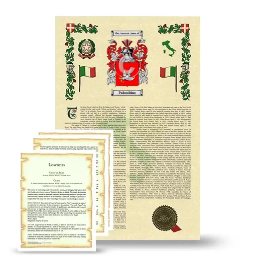 Palombino Armorial History and Symbolism package