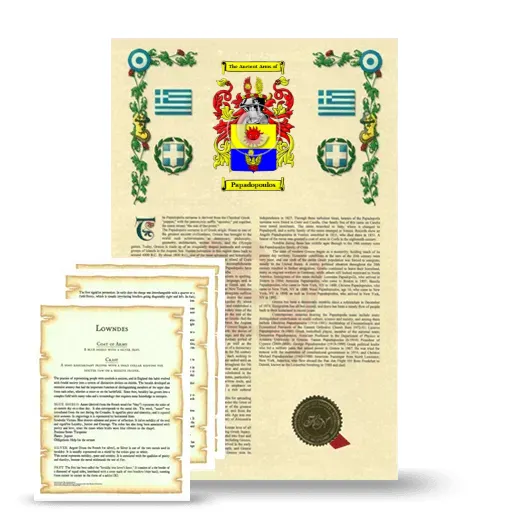 Papadopoulos Armorial History and Symbolism package