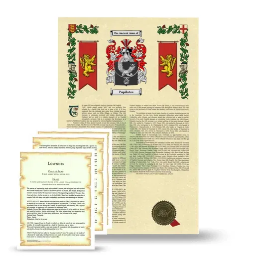 Papilotes Armorial History and Symbolism package