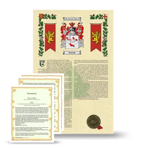 Parrant Armorial History and Symbolism package