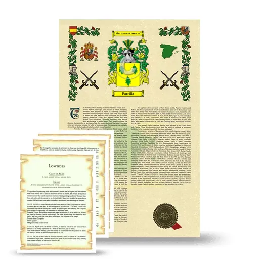 Parrilla Armorial History and Symbolism package